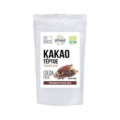Какао тертое Тринитарио, UFOOD.MARKET, 250 г.