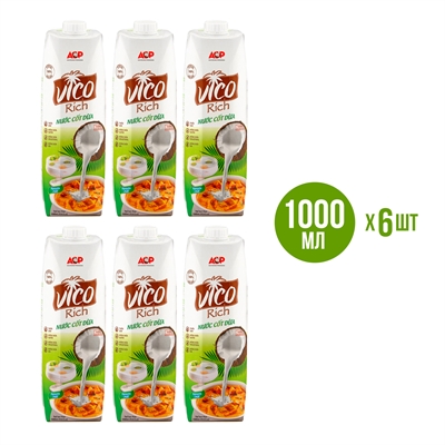 КОКОСОВОЕ МОЛОКО Vico Rich, 1л х 6 шт 4211-6